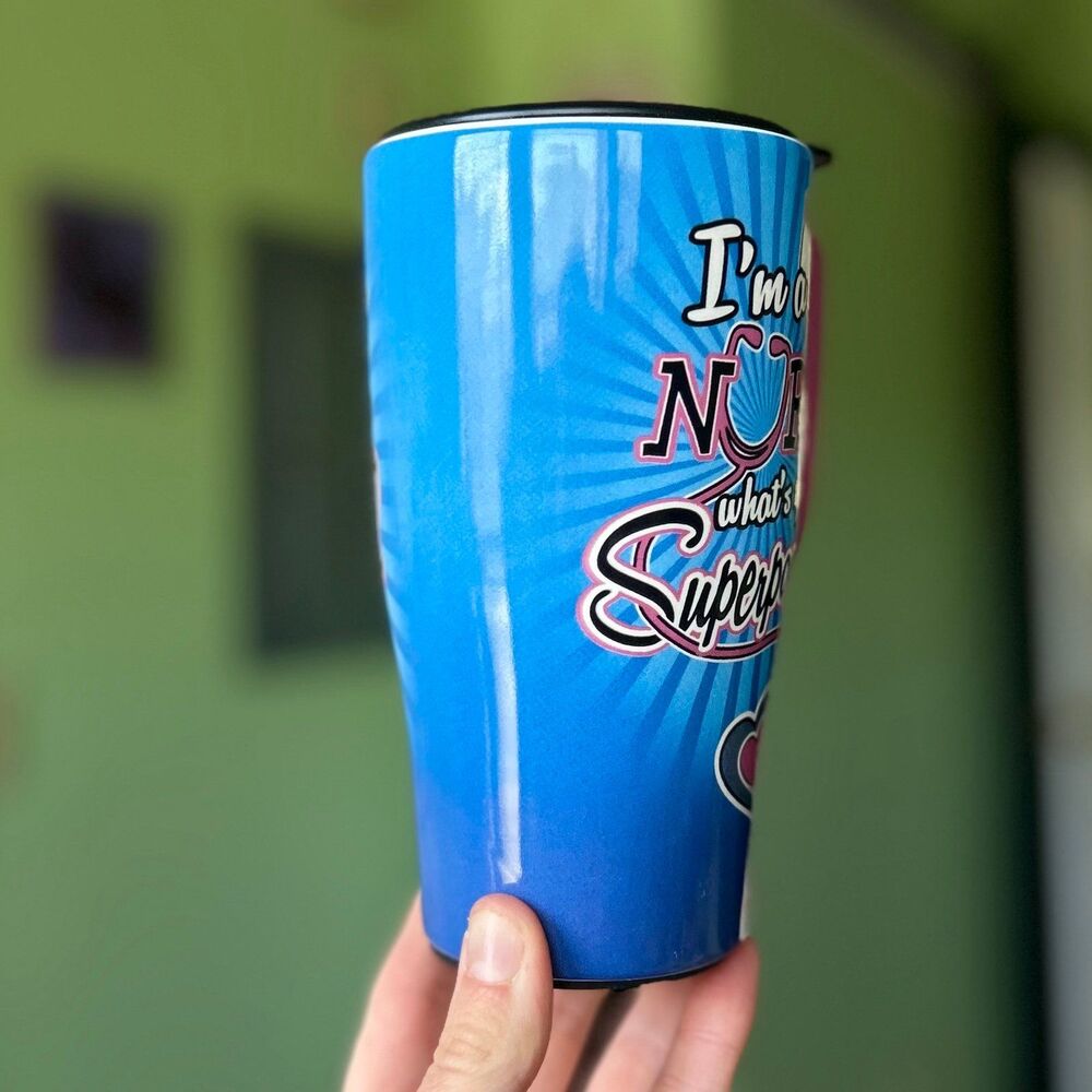 Nurse Hero Ceramic Travel Coffee Tea Mug - Picture 3 of 7